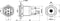 TRU COMPONENTS TC-7494780 TC-GQ16-KF-11ZD/J/R/12V/S Vandalismebestendige drukschakelaar 48 V/DC 2 A 1x uit/aan Continu