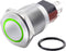 TRU COMPONENTS TC-7494804 TC-GQ16-KF-11E/J/G/12V/C Vandalismebestendige drukschakelaar 48 V/DC 2 A 1x uit/(aan) Moment