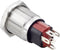 TRU COMPONENTS TC-7494824 TC-GQ16-KF-11ZE/J/B/12V/C Vandalismebestendige drukschakelaar 48 V/DC 2 A 1x uit/aan Continu