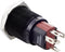 TRU COMPONENTS TC-7494896 TC-GQ16-KF-11ZE/J/B/12V/A Vandalismebestendige drukschakelaar 48 V/DC 2 A 1x uit/aan Continu