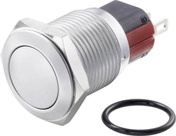 TRU COMPONENTS TC-7494908 TC-GQ16-KH-11Z/J/C Vandalismebestendige drukschakelaar 48 V/DC 2 A 1x uit/aan Continu IP65 1