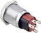 TRU COMPONENTS TC-7494932 TC-GQ16-KH-11D/J/G/12V/C Vandalismebestendige drukschakelaar 48 V/DC 2 A 1x uit/(aan) Moment