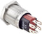 TRU COMPONENTS TC-7494976 TC-GQ16-KH-11D/J/41RGB/12V/S Vandalismebestendige drukschakelaar 48 V/DC 2 A 1x uit/(aan) Mom