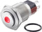 TRU COMPONENTS TC-7494980 TC-GQ16-KH-11ZD/J/R/12V/S Vandalismebestendige drukschakelaar 48 V/DC 2 A 1x uit/aan Continu