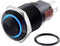 TRU COMPONENTS TC-7495100 TC-GQ16-KH-11ZE/J/B/12V/A Vandalismebestendige drukschakelaar 48 V/DC 2 A 1x uit/aan Continu