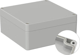 TRU COMPONENTS TC-9065460 Outdoorbehuizing 122 x 120 x 55 Polycarbonaat Grijs-wit (RAL 7035) 1 stuk(s)