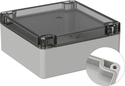 TRU COMPONENTS TC-9065464 Outdoorbehuizing 122 x 120 x 55 Polycarbonaat Grijs-wit (RAL 7035) 1 stuk(s)