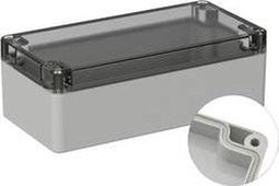TRU COMPONENTS TC-9065476 Outdoorbehuizing 160 x 80 x 55 Polycarbonaat Grijs-wit (RAL 7035) 1 stuk(s)