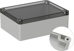 TRU COMPONENTS TC-9065492 Outdoorbehuizing 200 x 150 x 75 Polycarbonaat Grijs-wit (RAL 7035) 1 stuk(s)