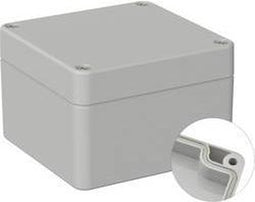 TRU COMPONENTS TC-9065508 Outdoorbehuizing 122 x 120 x 85 Polycarbonaat Grijs-wit (RAL 7035) 1 stuk(s)