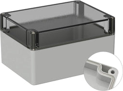 TRU COMPONENTS TC-9065536 Outdoorbehuizing 160 x 120 x 90 Polycarbonaat Grijs-wit (RAL 7035) 1 stuk(s)