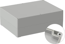 TRU COMPONENTS TC-9065580 Outdoorbehuizing 300 x 230 x 110 Polycarbonaat Grijs-wit (RAL 7035) 1 stuk(s)