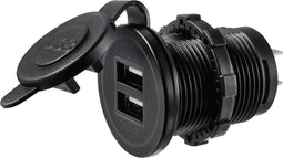 TRU COMPONENTS TC-9070412 USB-oplaadstekker met 2 USB A-aansluitingen Bus, inbouw 1 stuk(s)