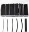 TRU COMPONENTS TC-9206232 Krimpkous assortiment Zwart Krimpverhouding:2:1 170 onderdelen