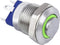 TRU COMPONENTS TC-9219004 Druktoets 48 V/AC 2 A 1x uit/(aan) Moment Groen IP67 1 stuk(s)