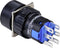 TRU COMPONENTS TC-9219060 Sleutelschakelaar 250 V/AC 3 A 2x aan/uit/aan Continu/0/continu (Ø) 18 mm IP65 1 stuk(s)