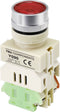 TRU COMPONENTS TC-9219080 Y090 Druktoets 250 V/AC 5 A 1x aan/(aan) Moment Rood (Ø) 30 mm 1 stuk(s)