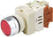 TRU COMPONENTS TC-9219080 Y090 Druktoets 250 V/AC 5 A 1x aan/(aan) Moment Rood (Ø) 30 mm 1 stuk(s)