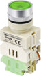 TRU COMPONENTS TC-9219092 Y090 Druktoets 250 V/AC 5 A 1x aan/(aan) Continu Groen (Ø) 30 mm 1 stuk(s)