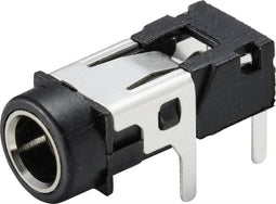 TRU COMPONENTS TC-9465728 Jackplug 3.5 mm Bus, inbouw horizontaal Aantal polen: 3 Stereo Zwart 1 stuk(s)