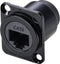 TRU COMPONENTS TC-9554644 RJ45 doorgangsinbouwbus D-vorm Cat. 6 Bus, recht Aantal polen (sensoren) 8P8C Zwart 1 stuk(s)