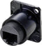 TRU COMPONENTS TC-9554644 RJ45 doorgangsinbouwbus D-vorm Cat. 6 Bus, recht Aantal polen (sensoren) 8P8C Zwart 1 stuk(s)
