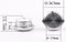 TRU COMPONENTS TC-9563704 Druktoets 12 V 0.005 A 1x uit/(aan) Contact element (Ø x h) 24.7 mm x 14.5 mm IP65 1 stuk(s)