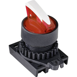 TRU COMPONENTS TC-9860144 S2SRN-L3BR Keuzeschakelaar Knevel Rood 2 x 45 ° 1 stuk(s)