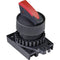 TRU COMPONENTS TC-9860204 S2SRN-S5KR Keuzetoets Knevel Rood 2 x 45 ° 1 stuk(s)