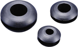 TRU COMPONENTS TC-GMR1410203 Kabeldoorvoering Open Montagegat: 13.9 mm Klem-Ø (max.): 10.5 mm Plaatdikte (max.): 3.4 mm PVC Zwart 100 stuk(s)
