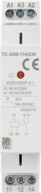 TRU COMPONENTS TC-GR8-116/230 Hulpschakelaar 1x wisselcontact 24 V/AC, 24 V/DC, 230 V/AC 16 A 1 stuk(s)