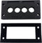 TRU COMPONENTS TC-KDL 16/4 Kabelinvoeringsplaat Klem-Ø (max.): 16 mm PA Zwart 1 stuk(s)
