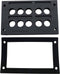 TRU COMPONENTS TC-KDL 2/10 Kabelinvoeringsplaat Klem-Ø (max.): 16 mm PA Zwart 1 stuk(s)