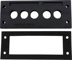 TRU COMPONENTS TC-KDL 24/5 Kabelinvoeringsplaat Klem-Ø (max.): 16 mm PA Zwart 1 stuk(s)