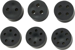 TRU COMPONENTS TC-MH18-2D203 Meervoudig dicht-inzetstuk M20 2 x 3.0 - 4.1 mm Rubber Zwart 50 stuk(s)