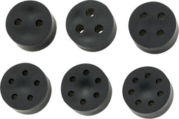 TRU COMPONENTS TC-MH23-4F203 Meervoudig dicht-inzetstuk M25 4 x 3.8 - 5.2 mm Rubber Zwart 50 stuk(s)