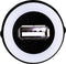 TRU COMPONENTS USB-05-BK USB-inbouwbus 2.0 Bus, inbouw, Stekker USB-bus type A verlicht naar USB-steker type A met 60 c