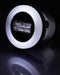 TRU COMPONENTS USB-05-BK USB-inbouwbus 2.0 Bus, inbouw, Stekker USB-bus type A verlicht naar USB-steker type A met 60 c