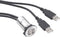 TRU COMPONENTS USB-06 Dubbele USB-inbouwbus 2.0 Bus, inbouw 2x USB-bus type A naar 2x USB-stekker type A met 60 cm kabe
