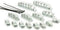 TRU COMPONENTS WCM-SET-TT Kabelhouder Zelfklevend 1386629 Transparant 19 stuk(s)