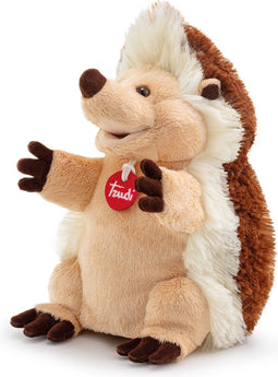 Trudi Puppets Handpop Egel 25 cm - Hoge kwaliteit pluche knuffel - Knuffeldier voor jongens en meisjes - Beige Bruin - 16x25x21 cm maat S