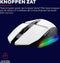 Trust GXT 110W Felox - Draadloze Gaming Muis - 4800 DPI - Verlichting - Wit