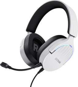 Trust GXT 490 Fayzo - Gaming Headset - 7.1 surround sound - geschikt voor PC/PS4/PS5 - USB - RGB verlichting - Wit