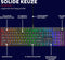 Trust GXT 866 Torix - Mechanisch gaming toetsenbord - Full RGB - White Switches - Qwerty US - Zwart