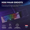 Trust GXT 867 Acira - Mechanisch Gaming toetsenbord - Mini - 60% - RGB Verlichting - Red Switches