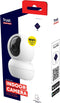 Trust IPCAM-2800 - WiFi Beveiligingscamera voor binnen - 360 graden draaibaar - Nachtzicht - Human Detection - Pushmeldingen - Ingebouwde sirene - Gratis App - 3MP-resolutie - Wit