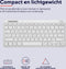Trust Lyra - Draadloos Toetsenbord - Multi connect - Oplaadbaar - Qwerty US - Wit
