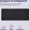 Trust Lyra - Draadloos Toetsenbord - Multi connect - Oplaadbaar - Azerty BE - Zwart