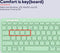 Trust Lyra - Draadloos Toetsenbord - Multi connect - Oplaadbaar - Qwerty US - Groen