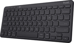 Trust Lyra - Draadloos Toetsenbord - Multi connect - Oplaadbaar - Qwerty US - Zwart